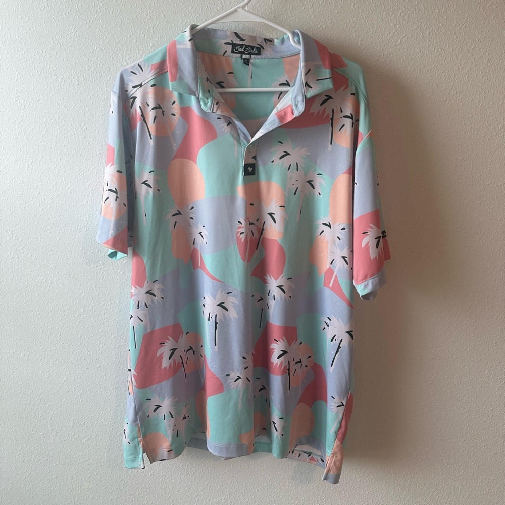 Bad Birdie Pastel Palm Men's Shirt